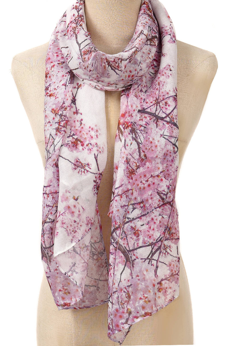 Cherry Blossom Scarf Pink