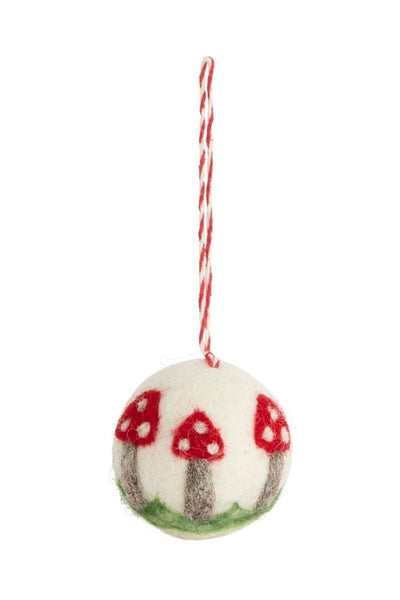 Ornament, Fun Fungi Ball 1.75"