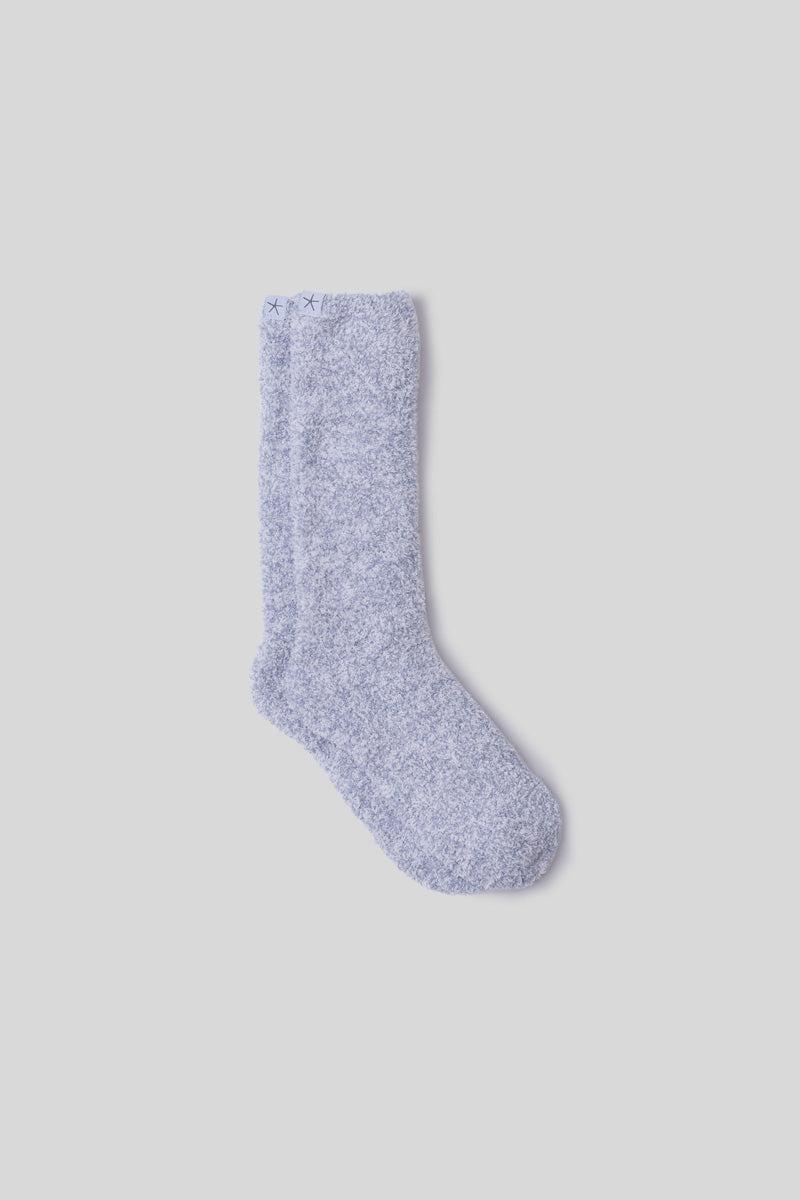 CozyChic Heathered Socks S/M Snow Drop