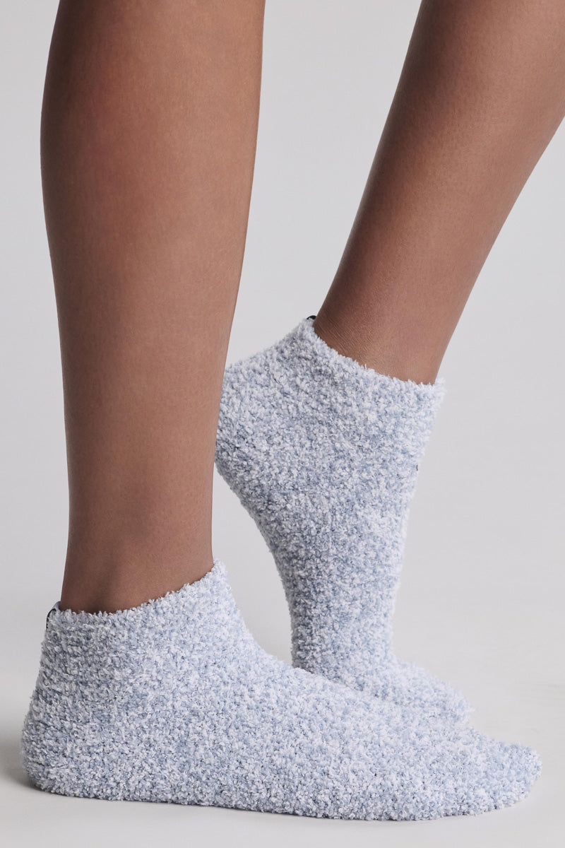 CozyChic Womens Heathered Tennis Socks Snow Drop