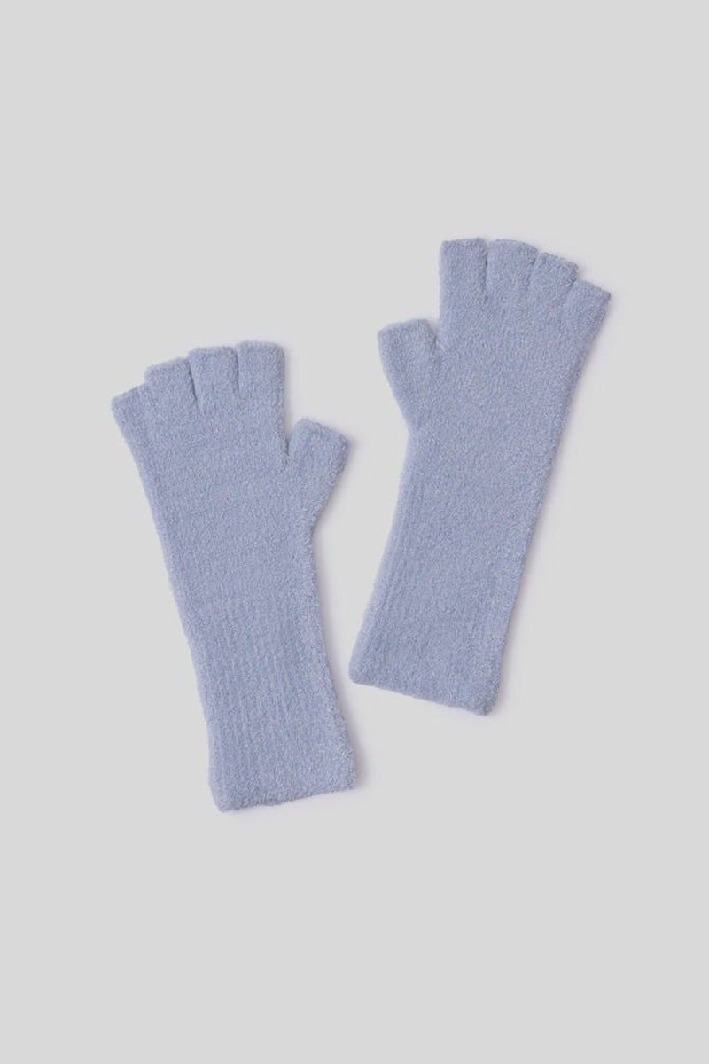 CozyChic Lite Fingerless Gloves Snow Drop S/M