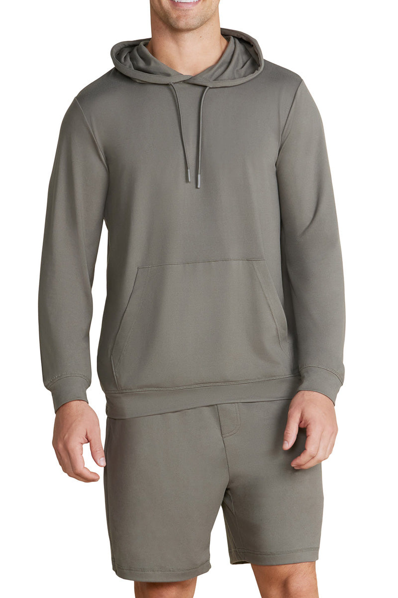 Barefoot Dreams Men's Malibu Collection Butterchic Hoodie Medium Olive Branch