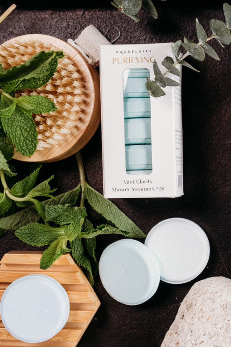 Baudelaire Purify Mint Clarity Shower Steamers 7 oz