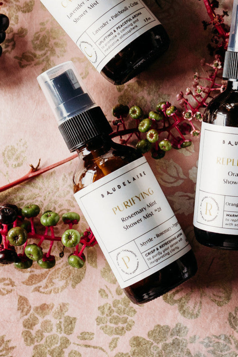 Baudelaire Shower Mist Purify Rosemary & Mint 2 oz