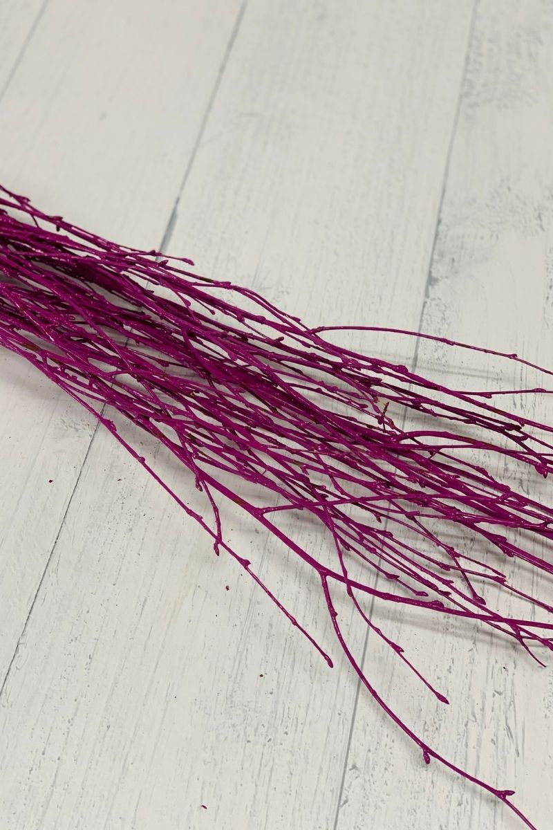 Birch Tips, Painted 36"-48" Bunch Purple