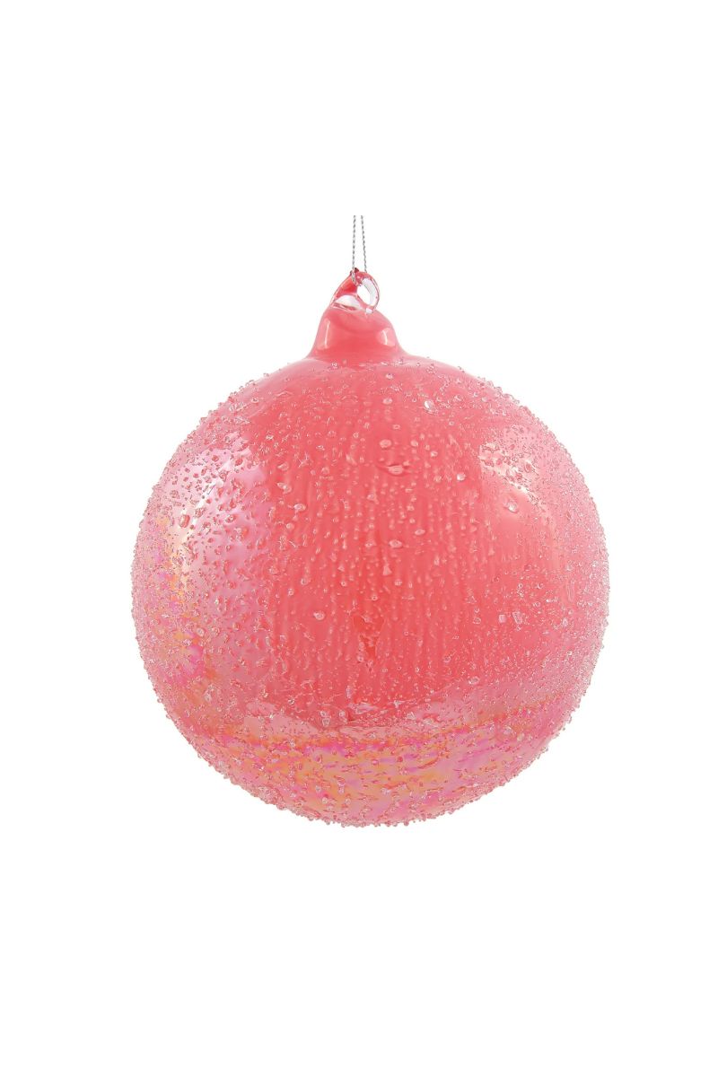 Beaded Ball Ornament 4.72" Wheat