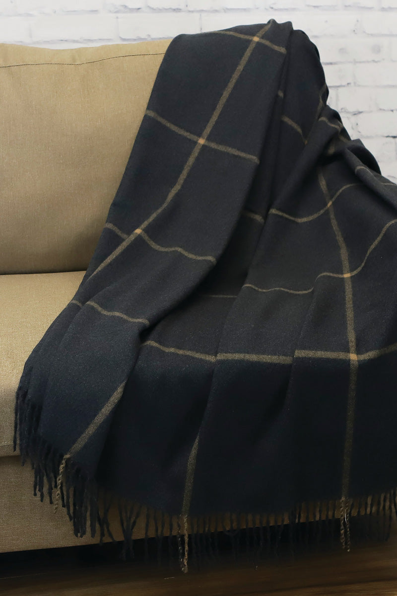 Bedford Cottage Glasgow Throw 50"x68" Dark Grey