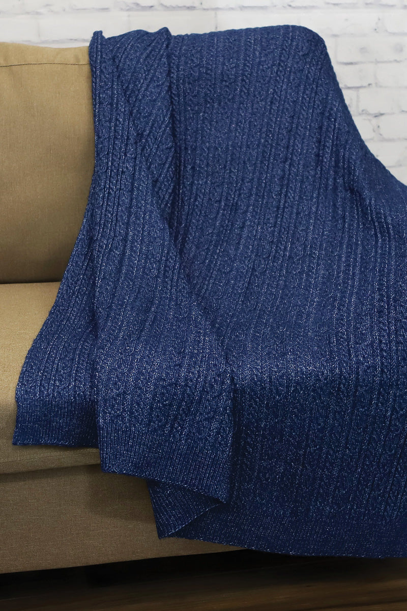 Bedford Cottage Spinnaker Throw 50"x60" Marlin Blue