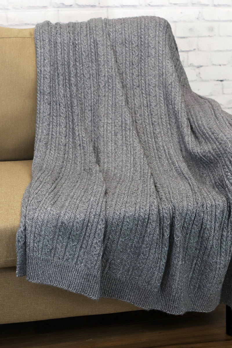 Bedford Cottage Spinnaker Throw 50"x60" Grey