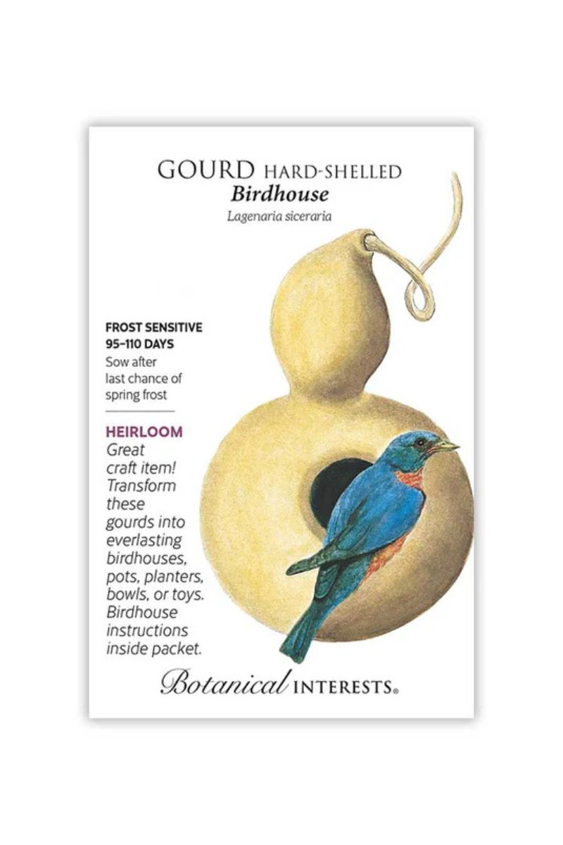 Botanical Interests Birdhouse Hard-Shelled Gourd Seeds