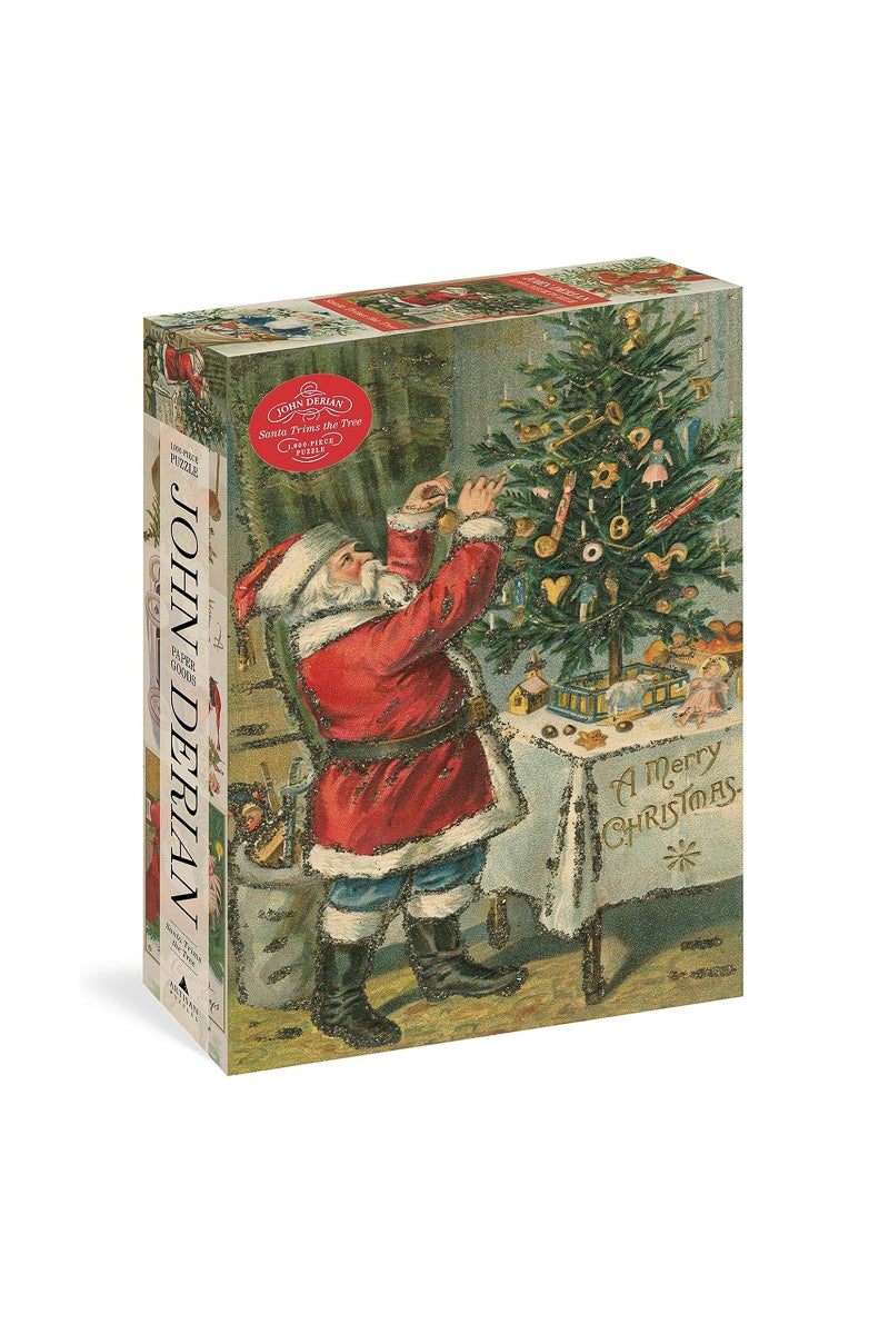 John Derian Santa Trims the Tree Puzzle 1000 Pieces
