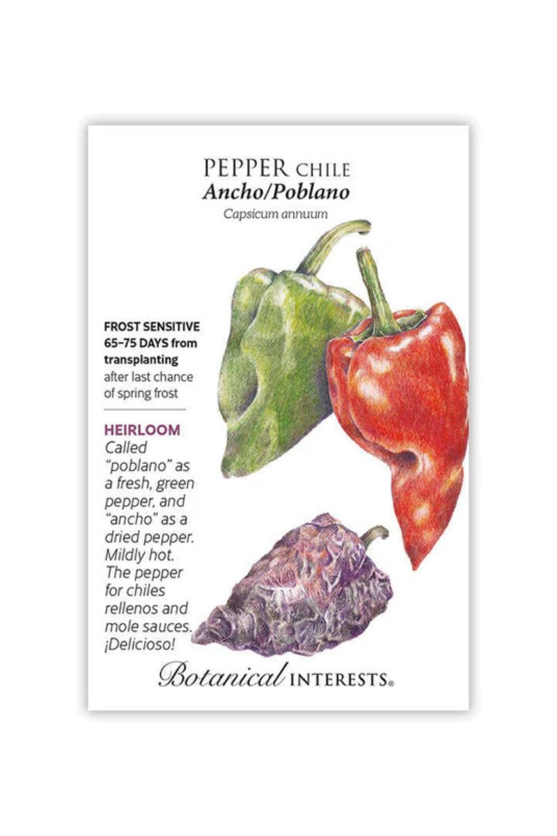 Botanical Interests Ancho/Poblano Pepper Seeds