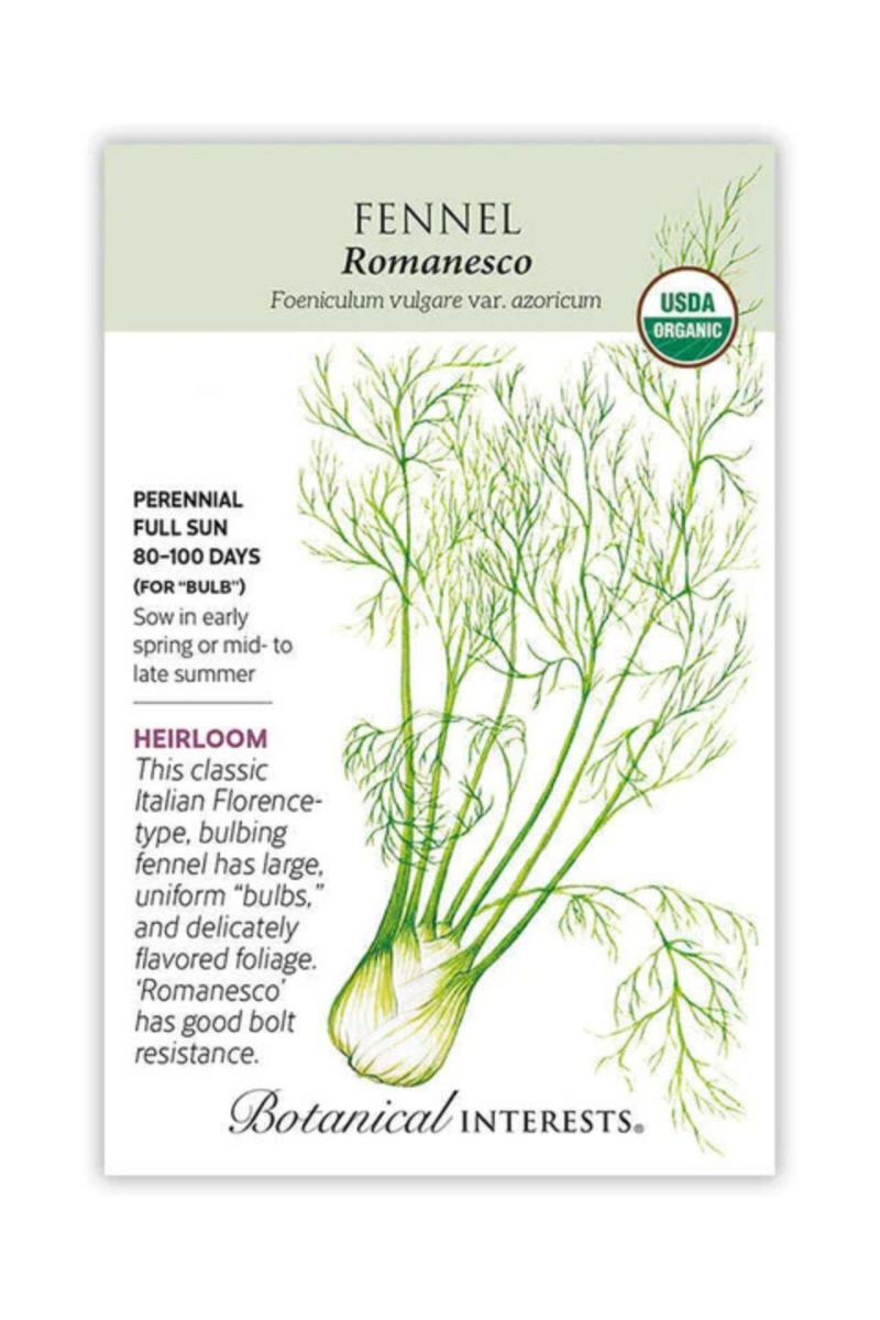 Botanical Interests Romanesco Fennel Organic Seeds