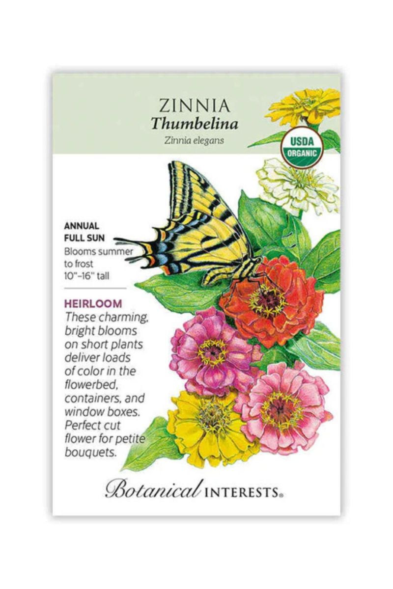 Botanical Interests Thumbelina Zinnia Seeds