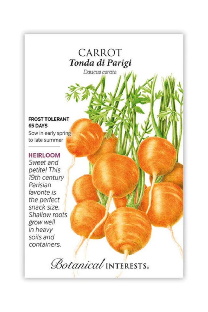 Botanical Interests Tonda di Parigi Carrot Seeds