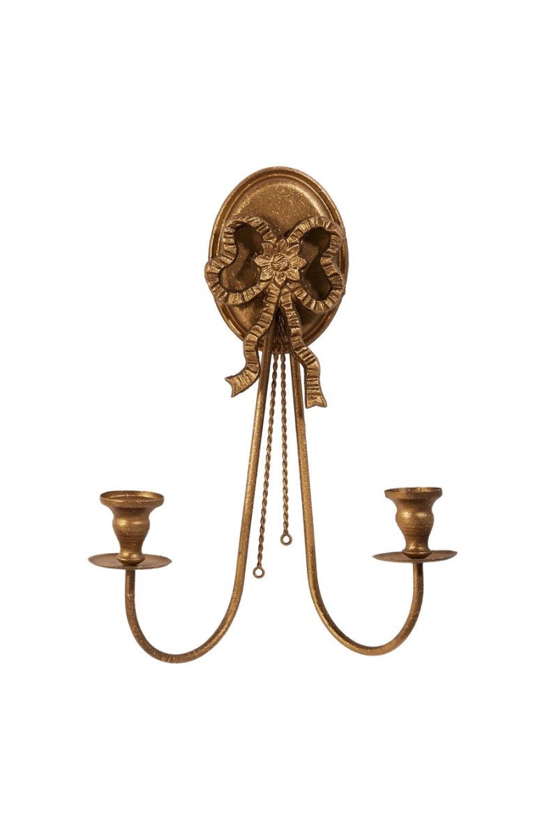 Bow Wall Sconce 16.5" Gold