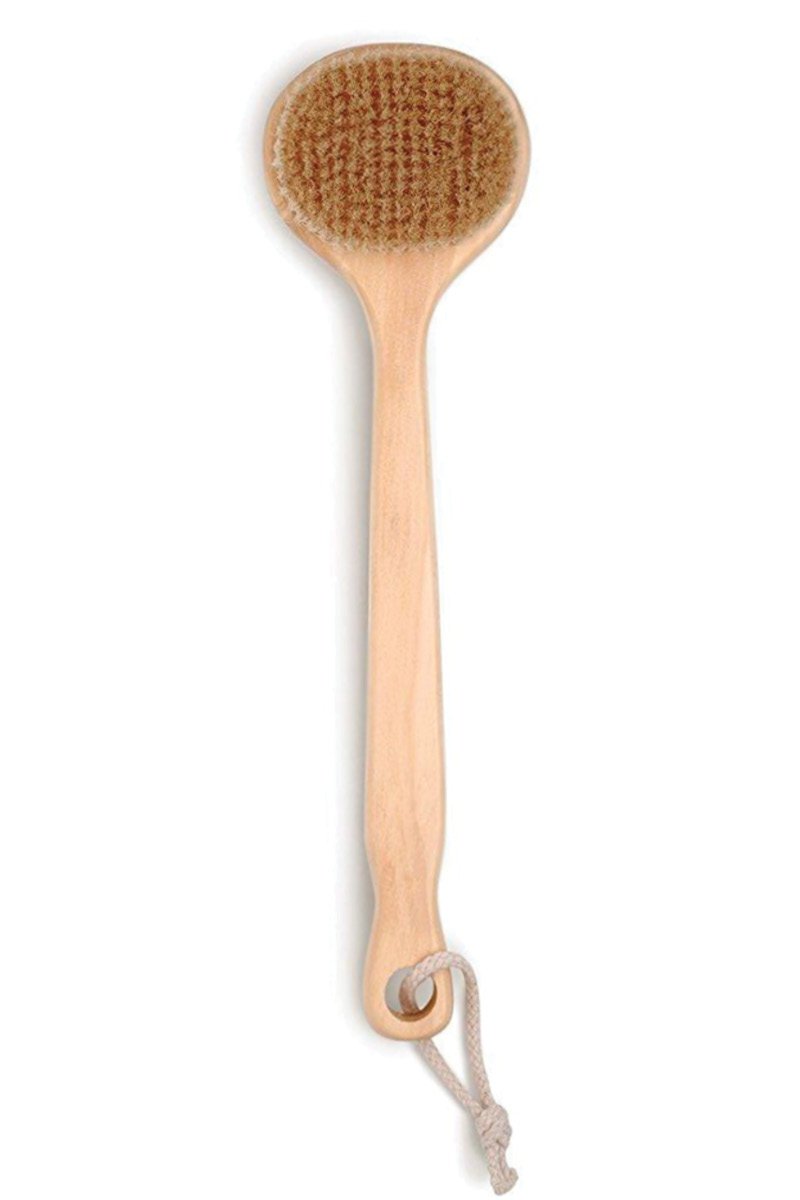 Baudelaire Long-Handle Bath Brush Cedar 13"