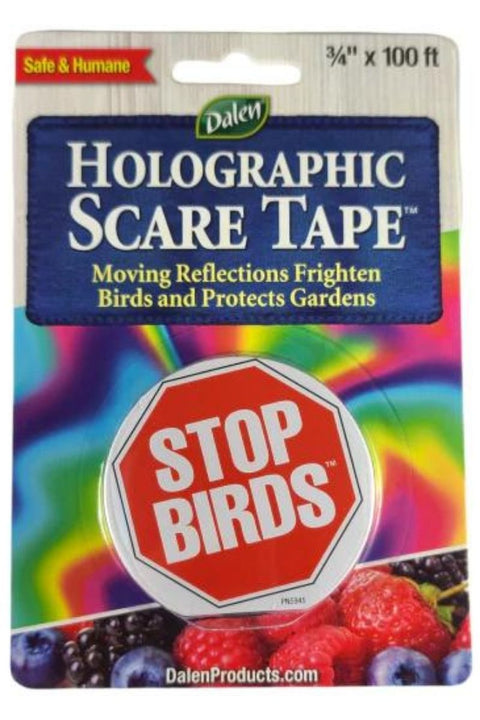 Dalen Holographic Scare Tape Full Spectrum Ribbon For Frightening Birds 2 Pack