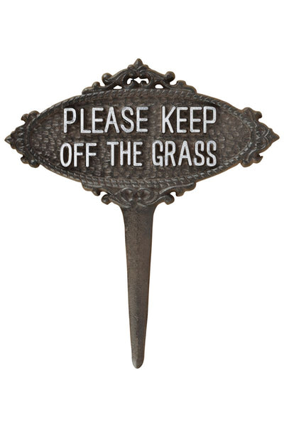 2 Stück „Please Keep Off Gras“-Schilder – 30,5 X 22,9 Cm, Aus Wellkunststoff, Mit Metall-H-Pfählen, UV-beständig