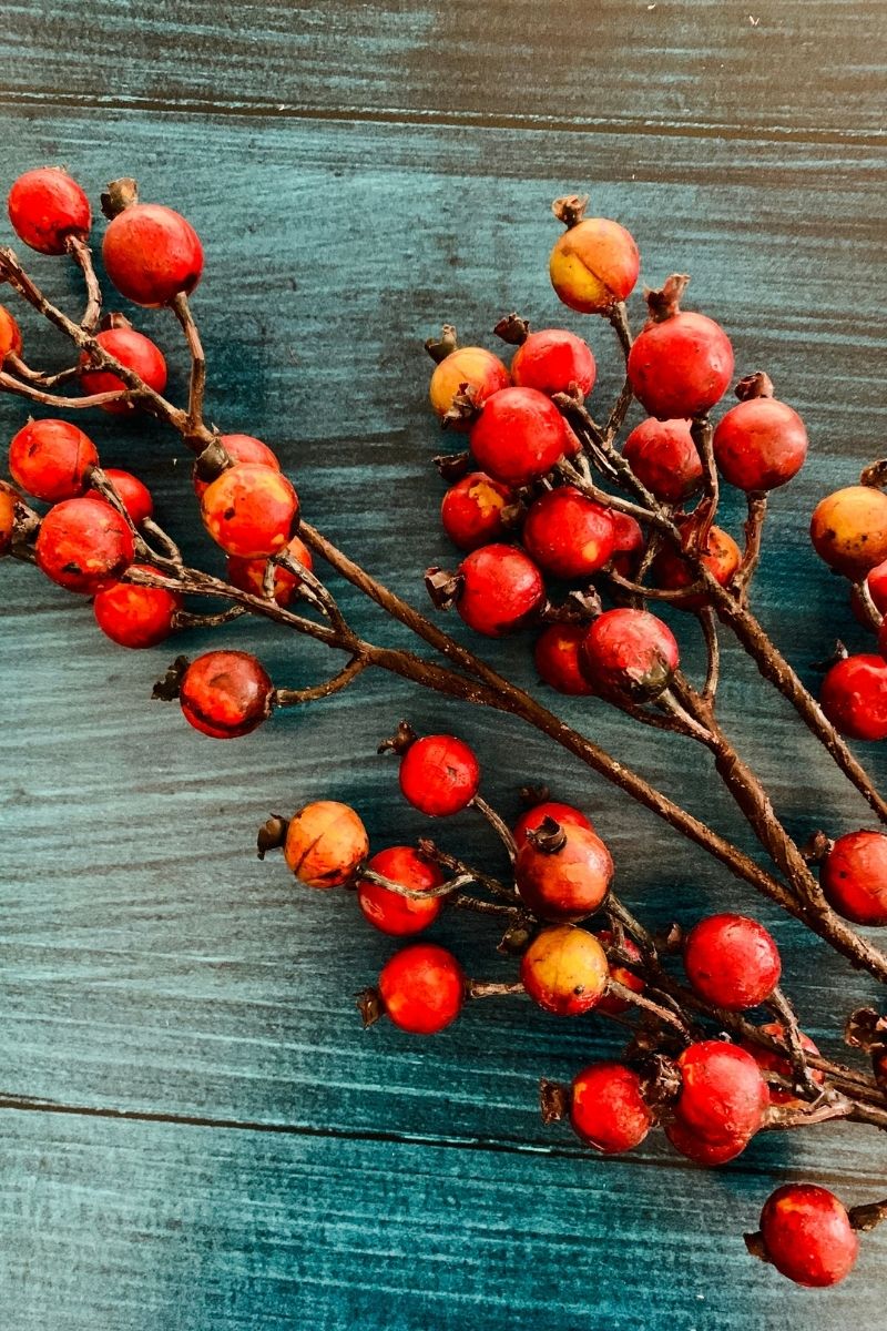 Faux Crab Apple 32" Stem