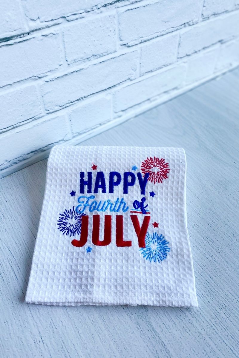 Happy Fourth of July Kitchen Towel