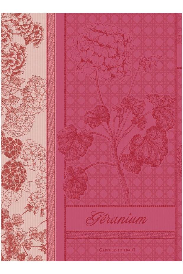 Garnier-Thiebaut Geraniums Rose Towel