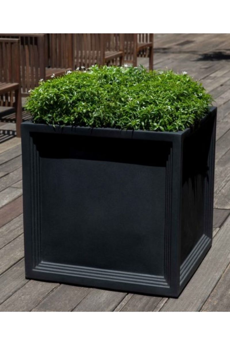 Campania Sandhurst Planter Extra Large 26" Onyx Black
