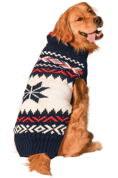 CHILLY DOG SWEATER NVY VAIL LG