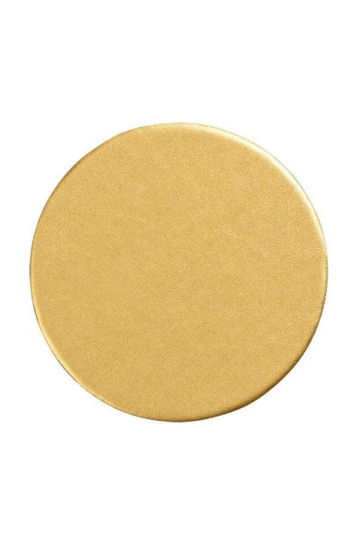 COASTER, GOLD LEATHER