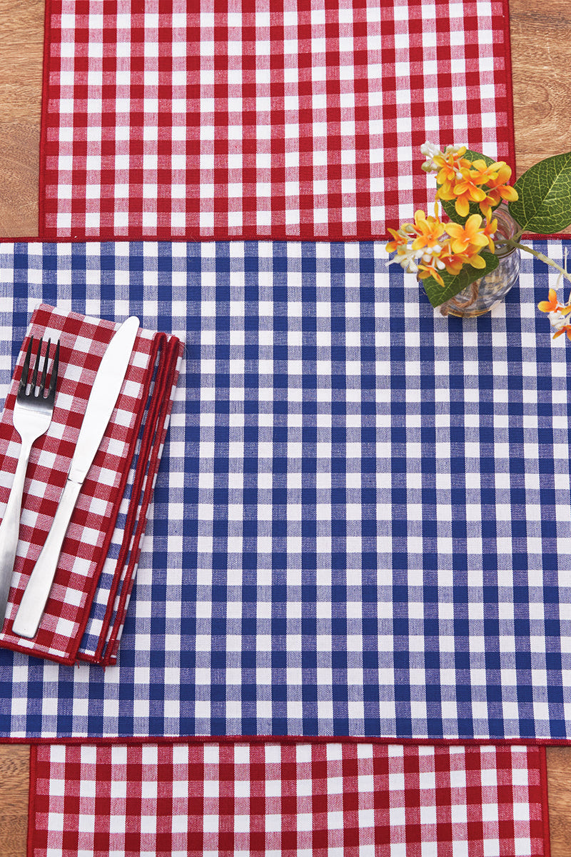 Americana Reversible Plaid Table Runner