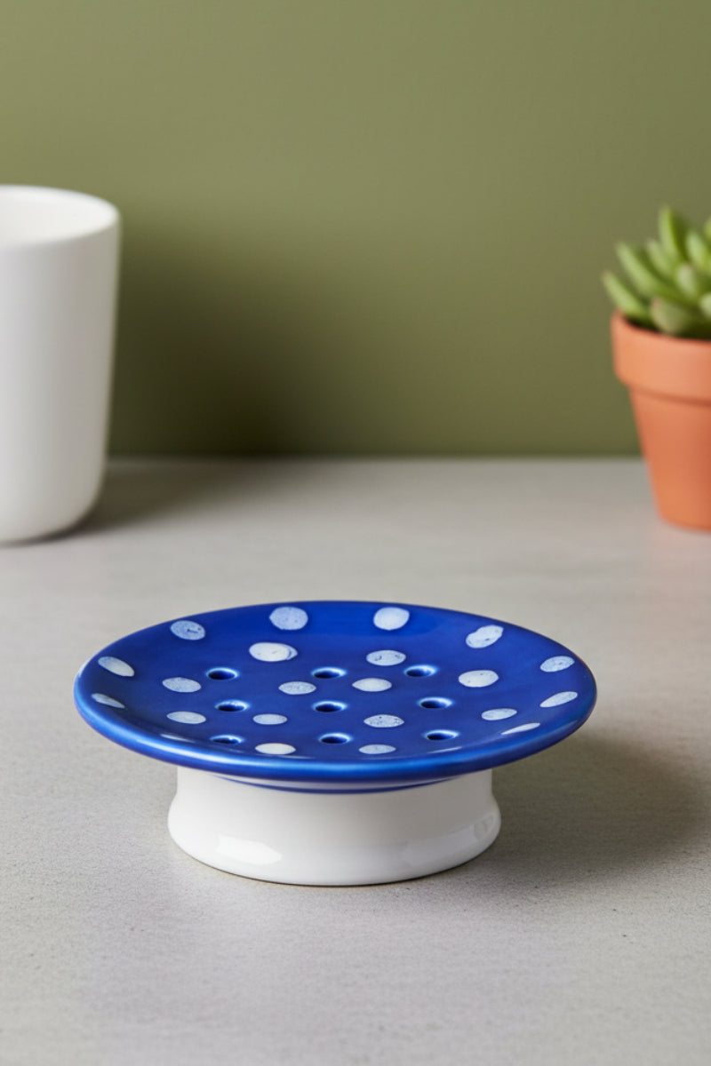 Swedish Dream Mushroom Soap Dish Blue