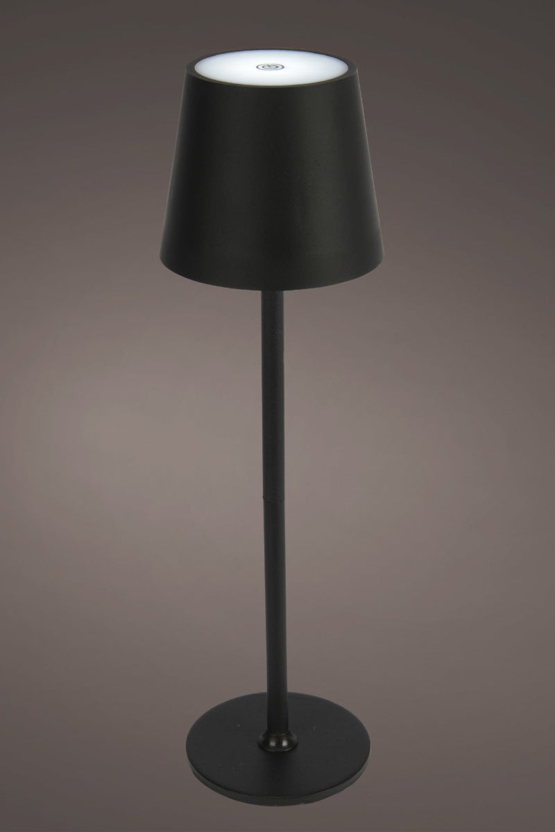 LED Rechargeable Plastic Table Lamp Black/Warm White