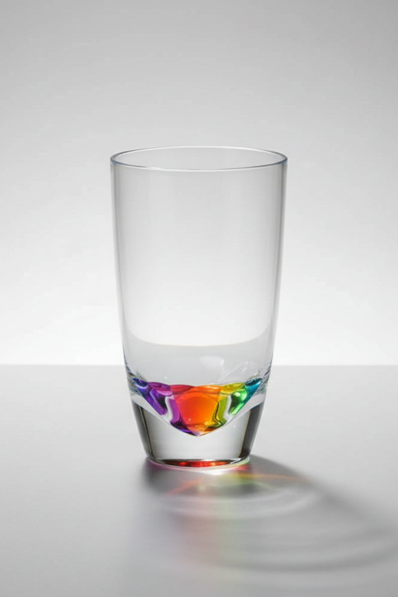 Merritt Diamond Acrylic Tumbler Glass 20 oz Rainbow