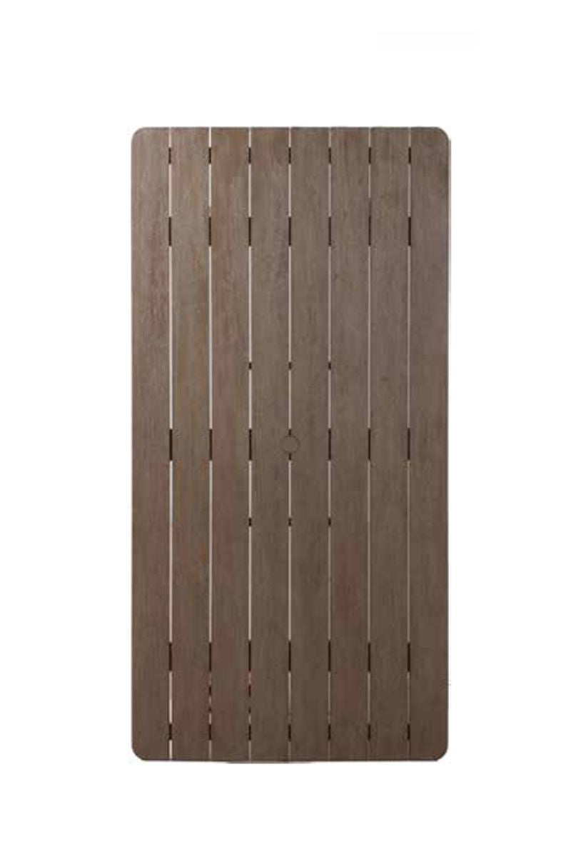 Alfresco Laguna Mahoghany Dining Table Rectangle 79"x39.5" Weathered Dove