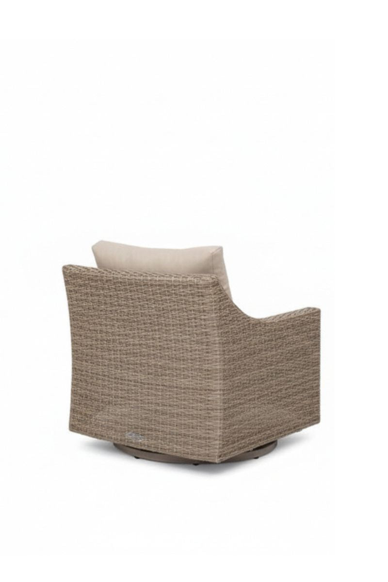 Alfresco Loggia Swivel Lounge Chair with Cushion Sunbrella Cast Ash