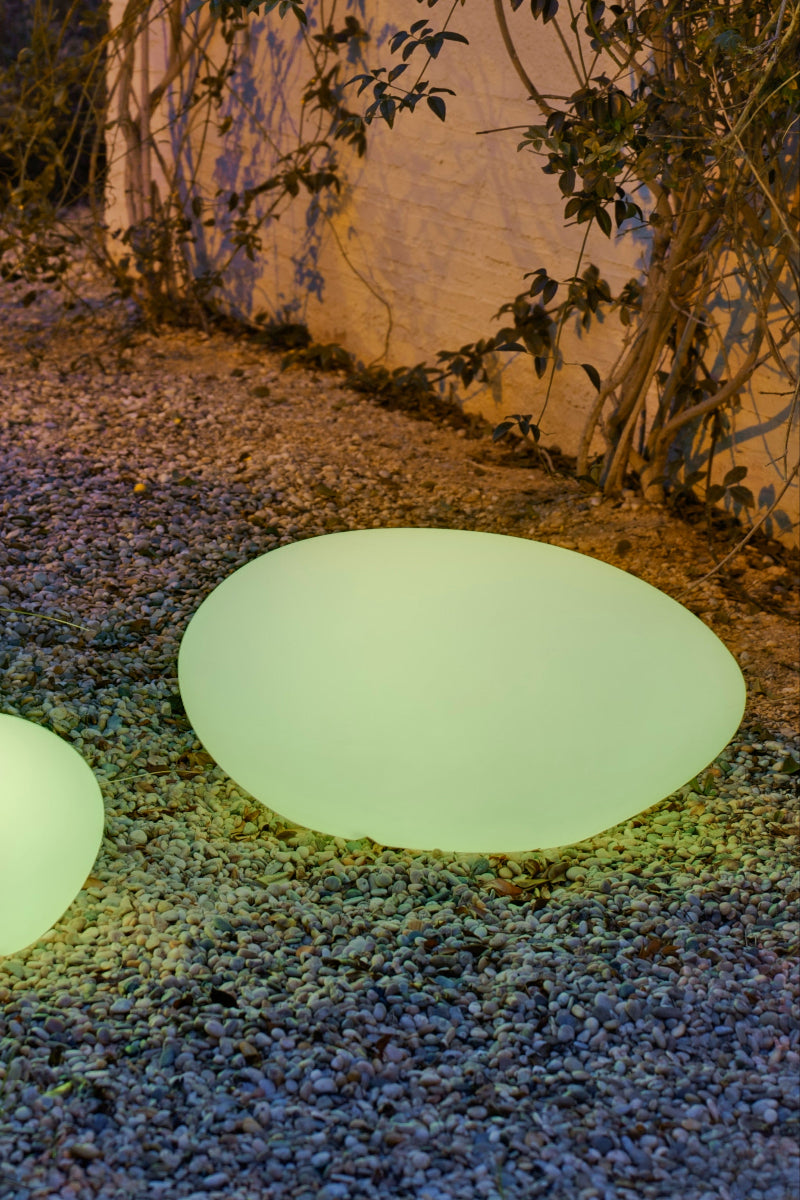 Alfresco Home Petra Pebble Egg Shape Landscape Light 24"