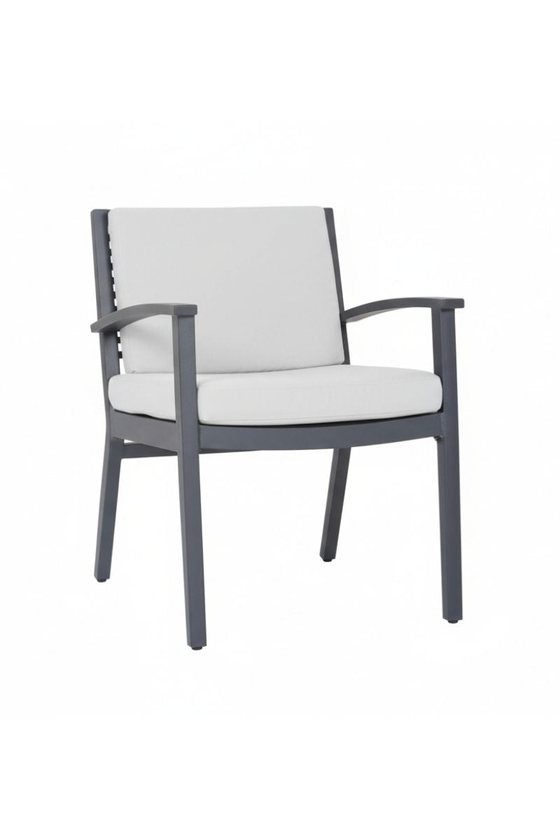 Alfresco Ramblas Dining Arm Chair with Cushion Raven