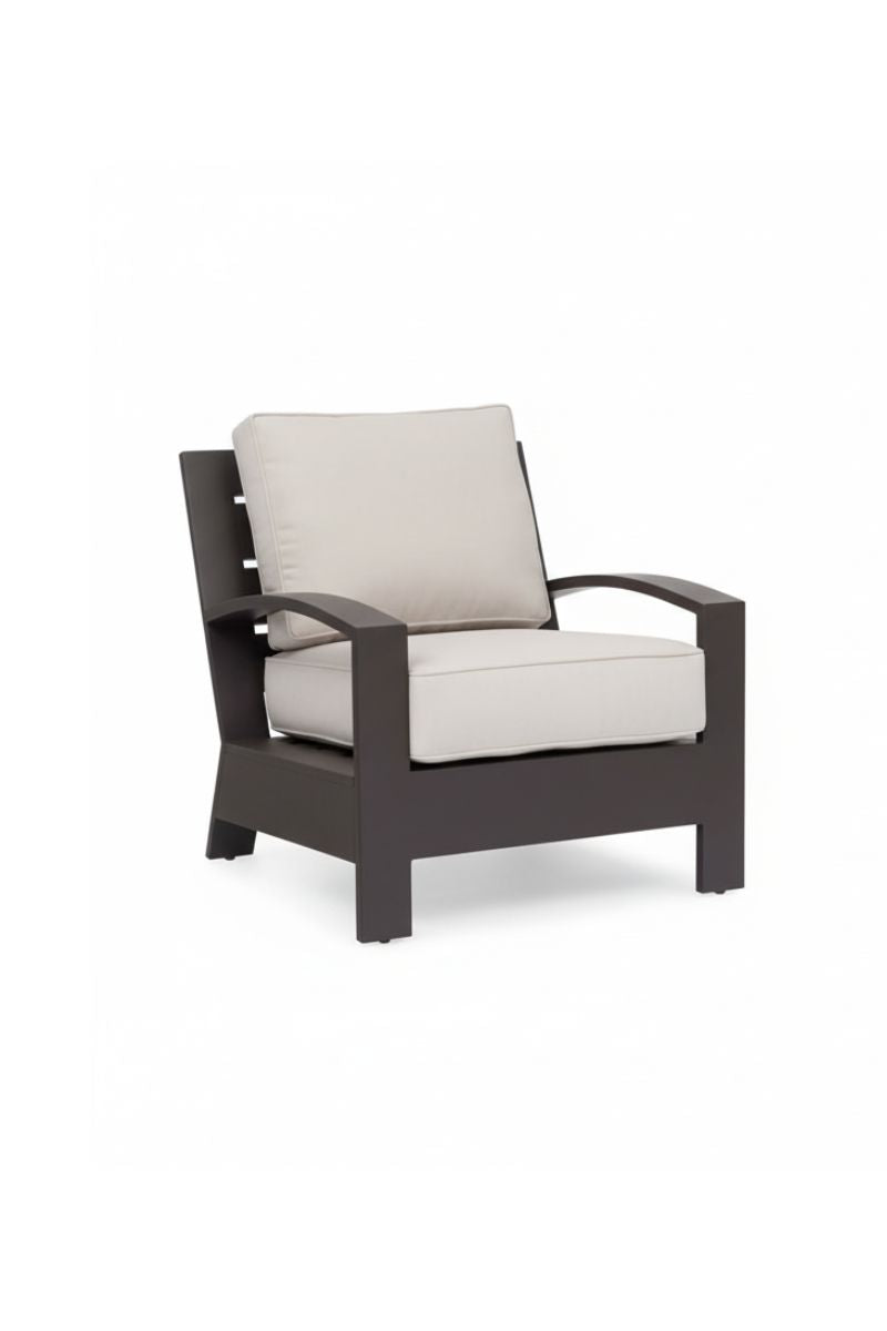 Alfresco Santa Barbara Lounge Chair with Cushion Sunbrella Cast Silver