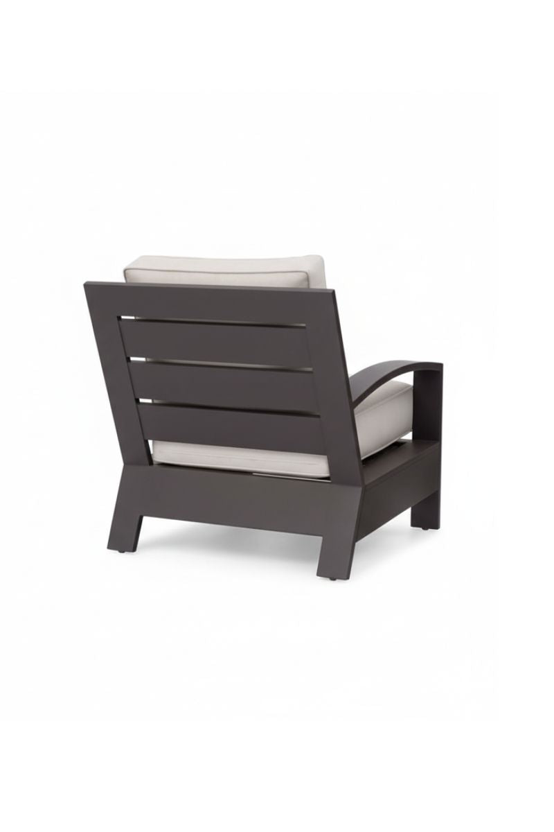 Alfresco Santa Barbara Lounge Chair with Cushion Sunbrella Cast Silver