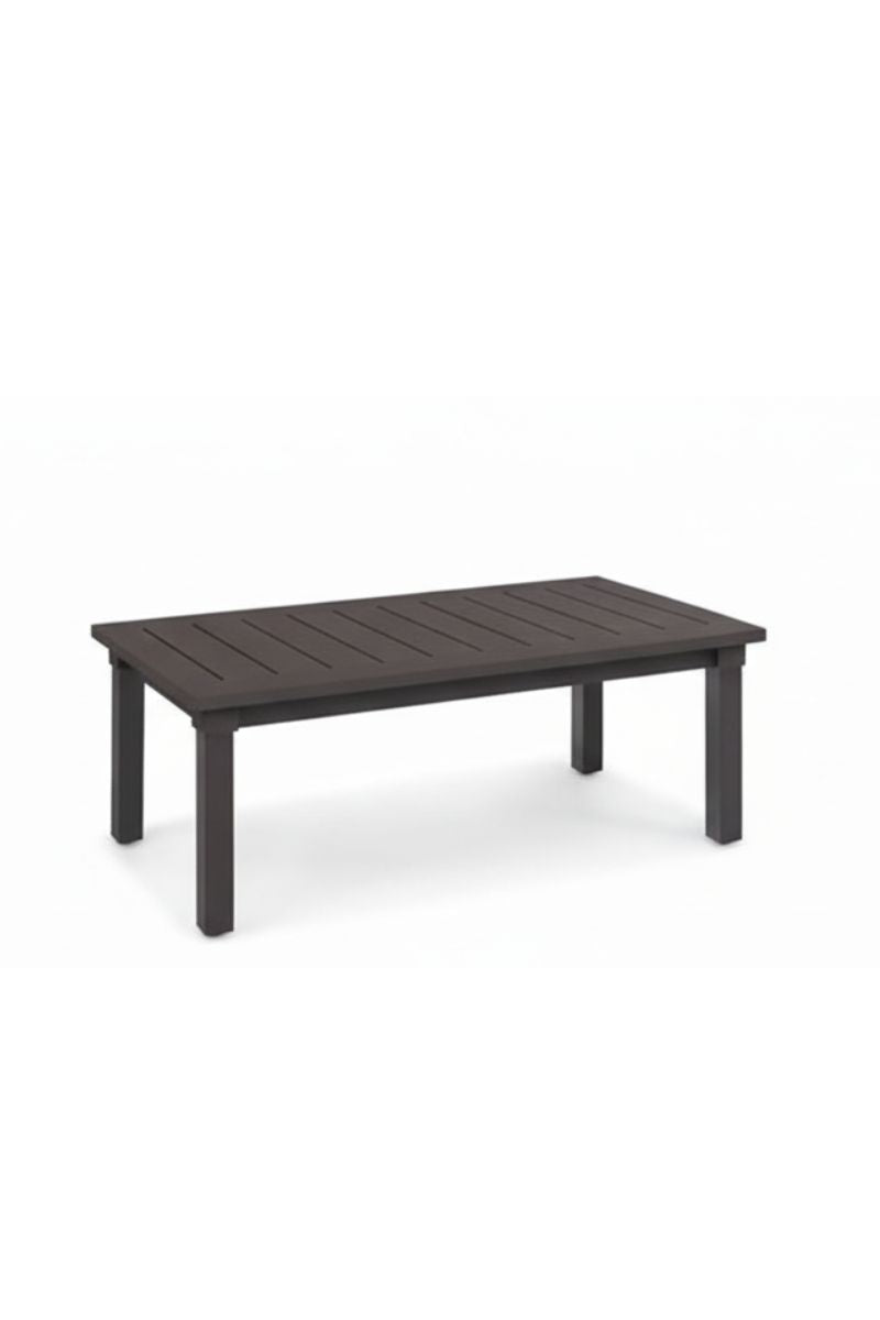 Alfresco Santa Barbara Rectangle Coffee Table 44"x24" Aluminum Slate