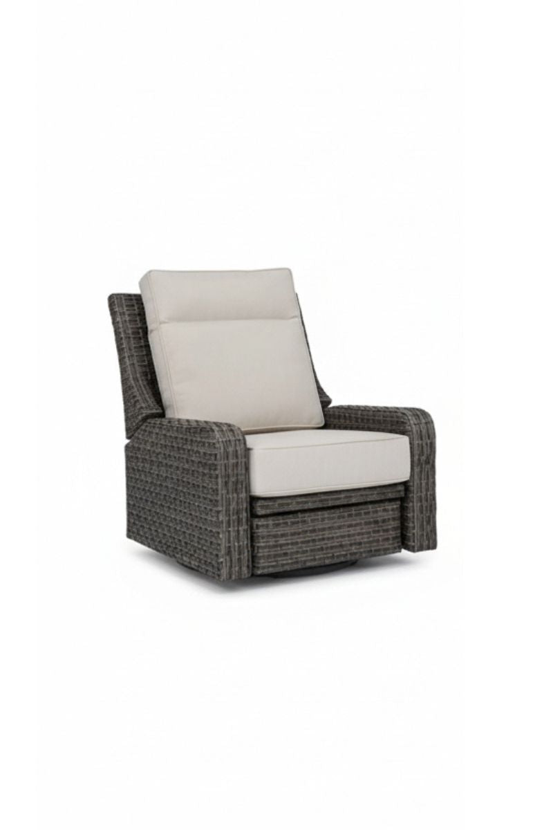 Alfresco Skytop Recliner Lounge Chair with Cushion Sunbrella Cast Silver