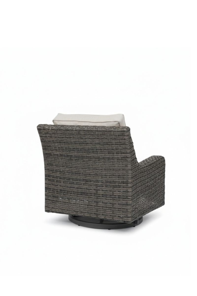 Alfresco Skytop Swivel Lounge Chair with Cushion Sunbrella Cast Silver