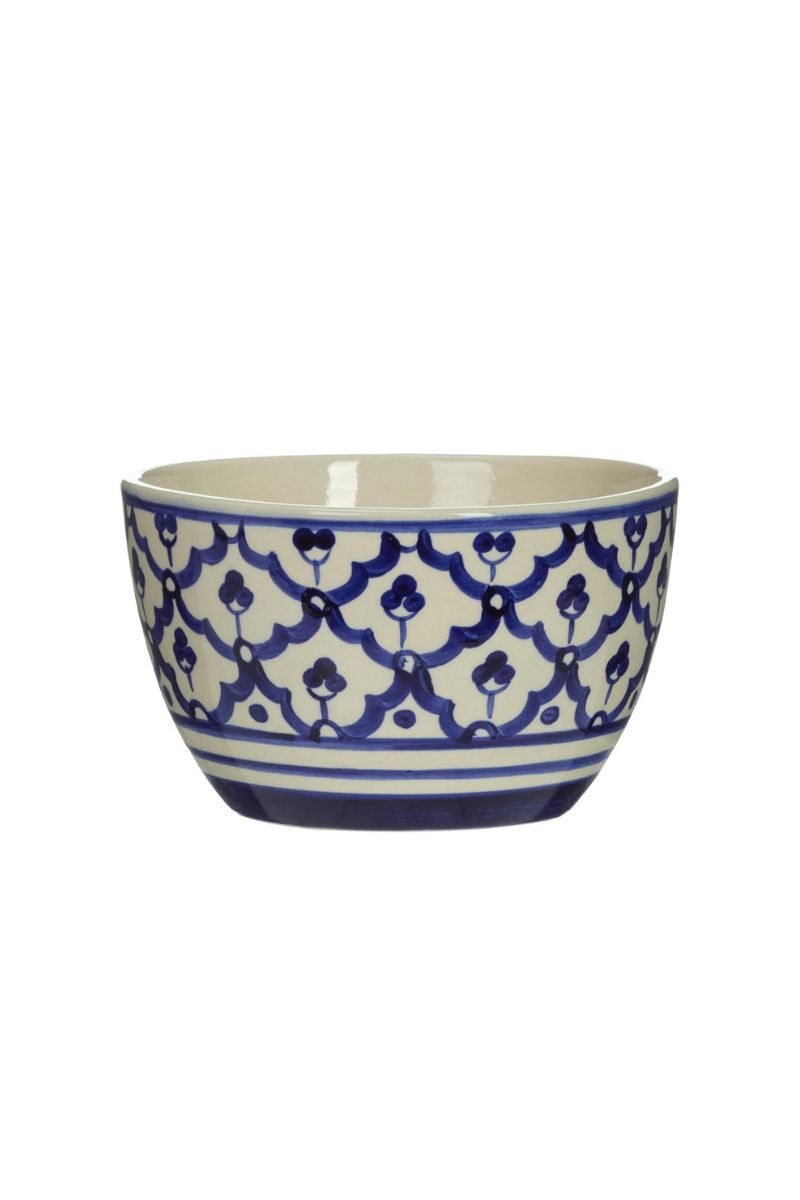 Ceramic Vase 3.5"x6": Blue  & White