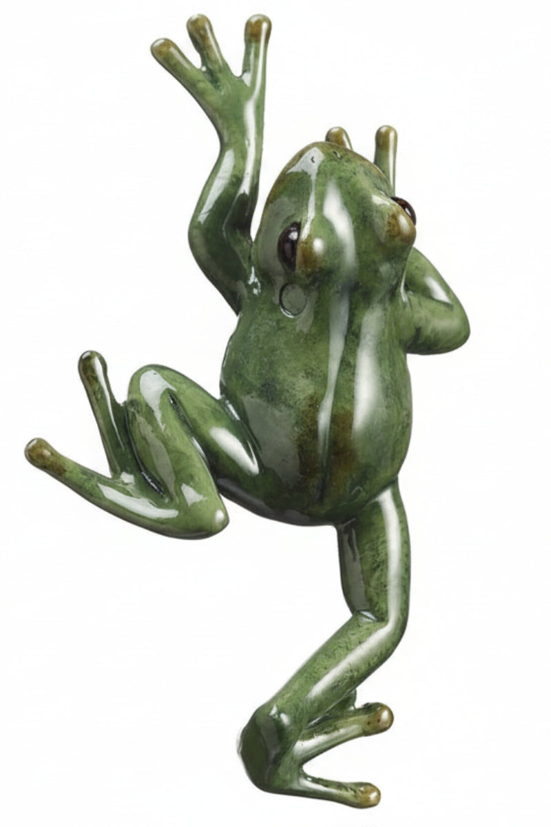 Frog Wall Decoration 6" Green