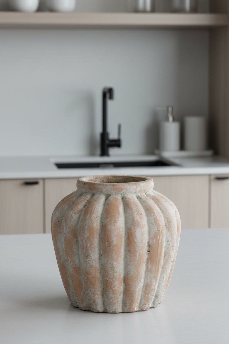 Terra Cotta Vase 10.5"