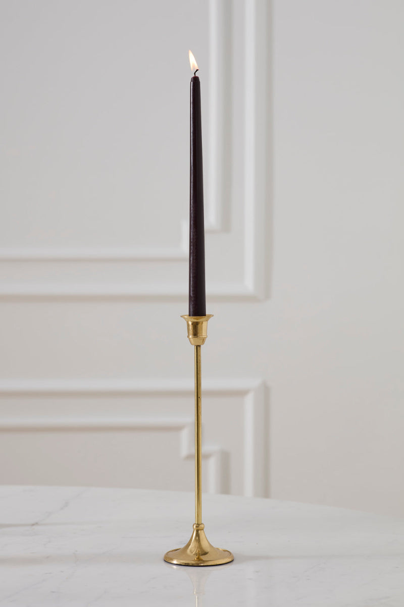Antique Candlestick 3.25"X11" Gold