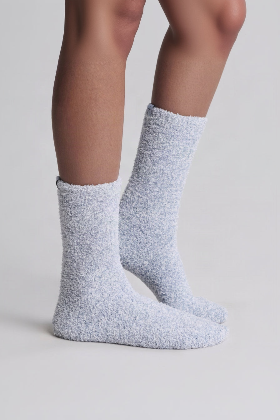 Barefoot Dreams CozyChic 2 Pair Sock Set Snowdrop Multi