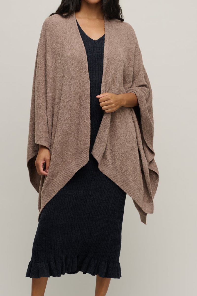 Barefoot Dreams CozyChic Lite Weekend Wrap Sable