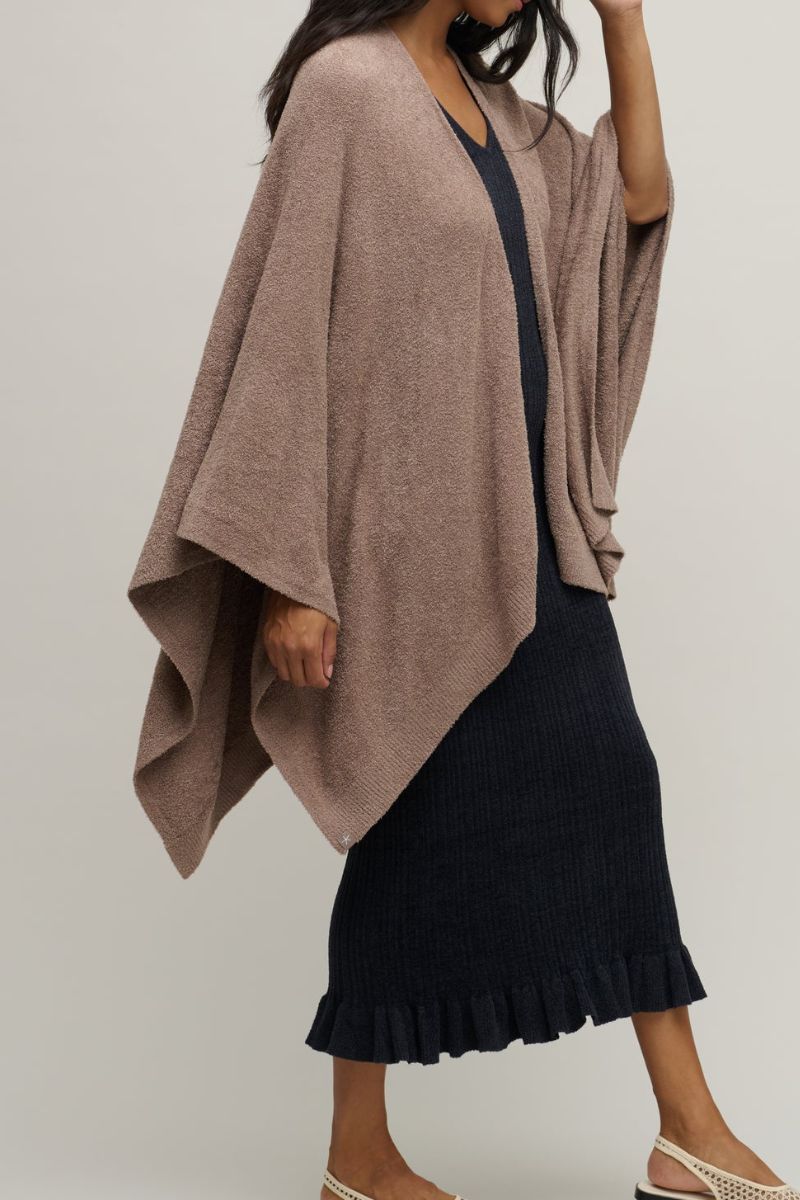 Barefoot Dreams CozyChic Lite Weekend Wrap Sable