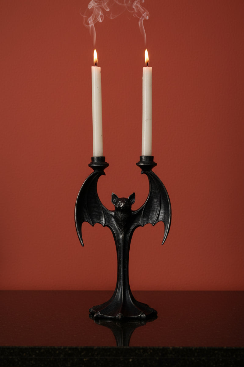 Bat Candelabra Candle Holder